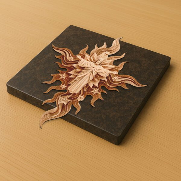 Laser Engraving Design, 3D Illusion Jesus on Cross