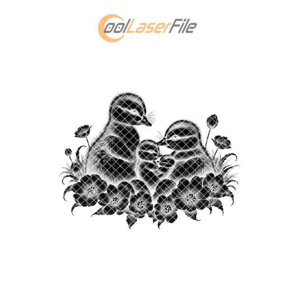 Slate Cheese Board Engraving File, Platypus Family, Buttercup