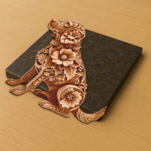 3D Beagle Illusion Laser Engraving File, Layered Dog