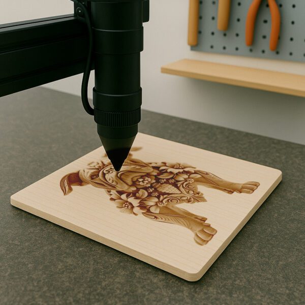 3D Bulldog Illusion Laser Engraving File, Animal Ornament,