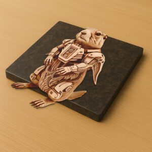 3D Illusion Cyborg Prairie Dog Laser Design, Futuristic