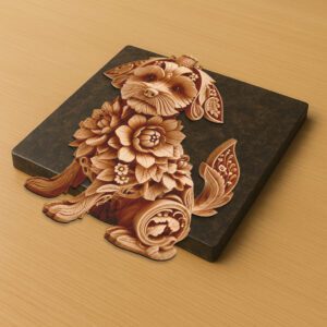 3D Illusion Havanese Laser Engraving File, Dog Art