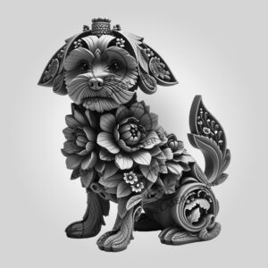 3D Illusion Havanese Laser Engraving File, Dog Art