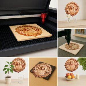 3D Illusion Jesus and Mary Laser Engraving File,