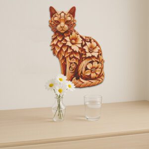 3D Illusion Laperm Cat Laser Engraving File, Unique