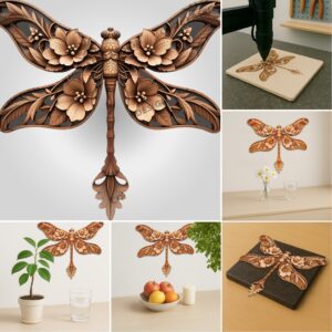 3D Illusion Laser Engraving Bundle, Insect and Nature