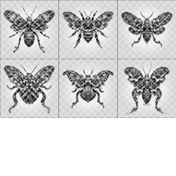3D Illusion Laser Engraving File Bundle, Insect and