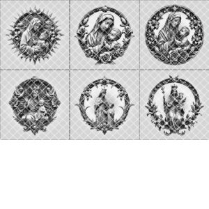 3D Illusion Laser Engraving File Bundle, Jesus and