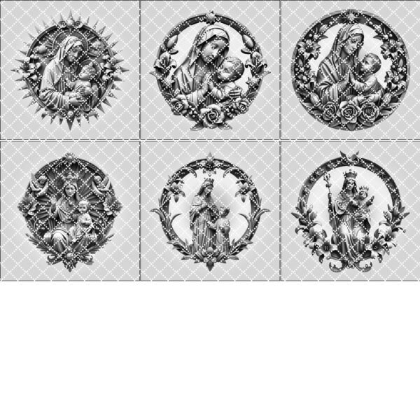 3D Illusion Laser Engraving File Bundle, Jesus and