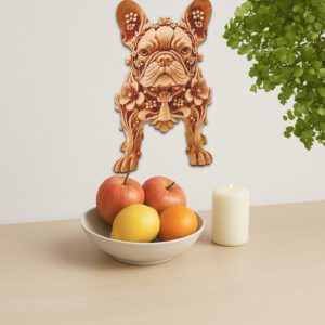 3D Illusion Laser Engraving File, French Bulldog with