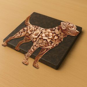 3D Illusion Laser Engraving File, Labrador Retriever Dog