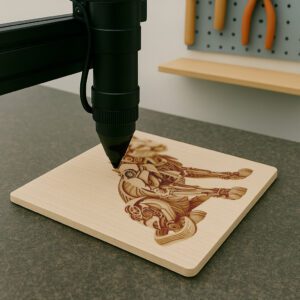 3D Illusion Laser Engraving File, Mechanical Cheetah, Seated