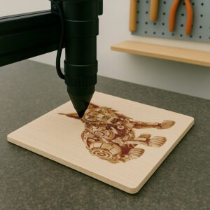 3D Illusion Laser Engraving File, Mechanical Lynx, Modern