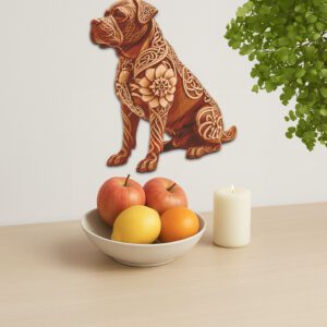3D Illusion Laser Engraving File, Rottweiler Dog Art,