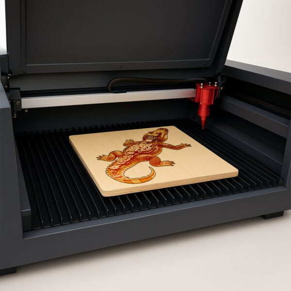 3D Illusion Laser Engraving File, Steampunk Alligator, Mechanical
