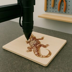 3D Illusion Laser Engraving File, Steampunk Alligator, Mechanical