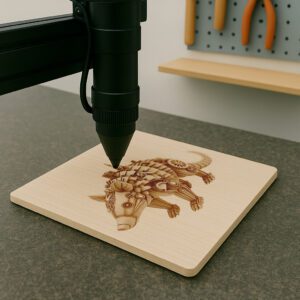 3D Illusion Laser Engraving File, Steampunk Armadillo, Mechanical