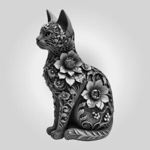 3D Illusion Laser Engraving File, Tonkinese Cat Art,