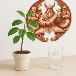 3D Illusion Laser Engraving File, Viking Soldier Music