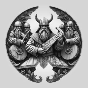 3D Illusion Laser Engraving File, Viking Soldier Music