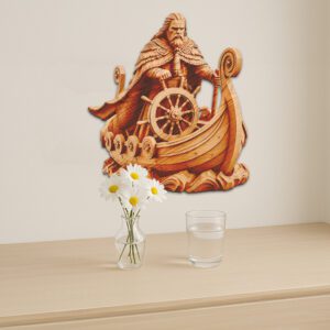 3D Illusion Laser Engraving File, Viking Soldier Navigator,