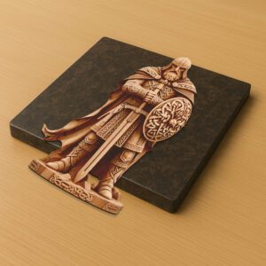 3D Illusion Laser Engraving File, Viking Warrior Armor