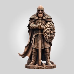 3D Illusion Laser Engraving File, Viking Warrior Armor