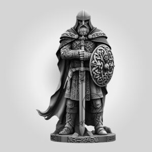 3D Illusion Laser Engraving File, Viking Warrior Armor