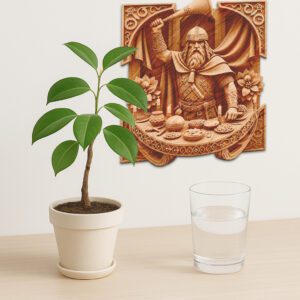 3D Illusion Laser Engraving File, Viking Warrior Feast