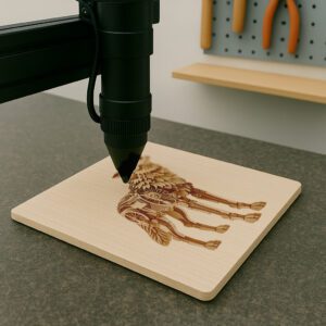 3D Illusion Mechanical Wolf Laser Design, Howling Animal