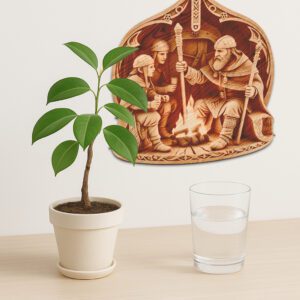 3D Illusion Viking Art Laser Engraving File, Norse