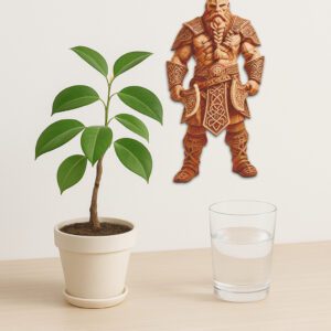 3D Illusion Viking Warrior Laser Engraving File, DIY