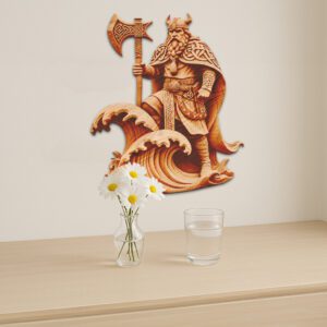 3D Illusion Viking Warrior Laser Engraving File, Norse