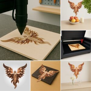 3D Jesus Illusion Laser Engraving Bundle, Christian Art