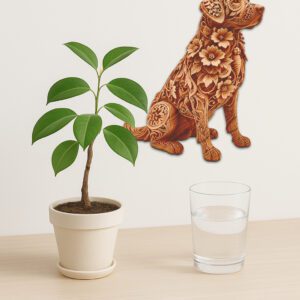 3D Labrador Illusion Laser Engraving File, Dog Art