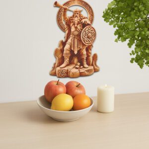 3D Laser Engraving File, Viking Horn Wall Art,