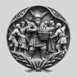 3D Laser Engraving File Viking Soldier, Norse Warrior