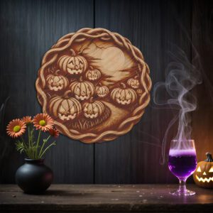 3D Laser Engraving Halloween File, Whimsical Jack O