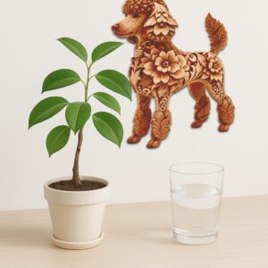 3D Poodle Illusion Laser Engraving File, Digital Dog