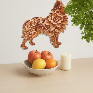 3D Shetland Sheepdog Illusion Laser Engraving File, Unique