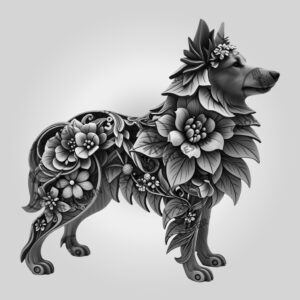 3D Shetland Sheepdog Illusion Laser Engraving File, Unique