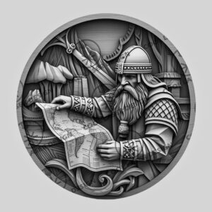 3D Viking Illusion Laser Engraving File, Nordic Warrior
