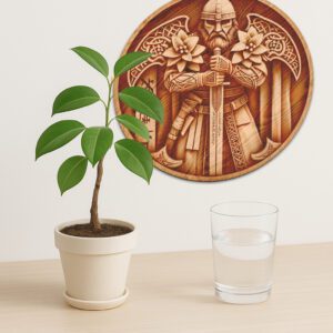 3D Viking Illusion Laser Engraving File, Norse Soldier,