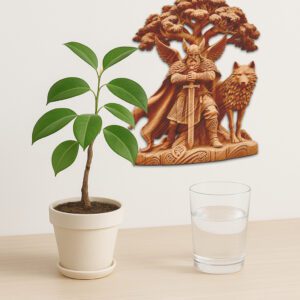 3D Viking Illusion Laser Engraving File, Norse Warrior