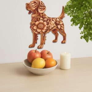 Beagle 3D Illusion Laser Engraving File, Unique Dog