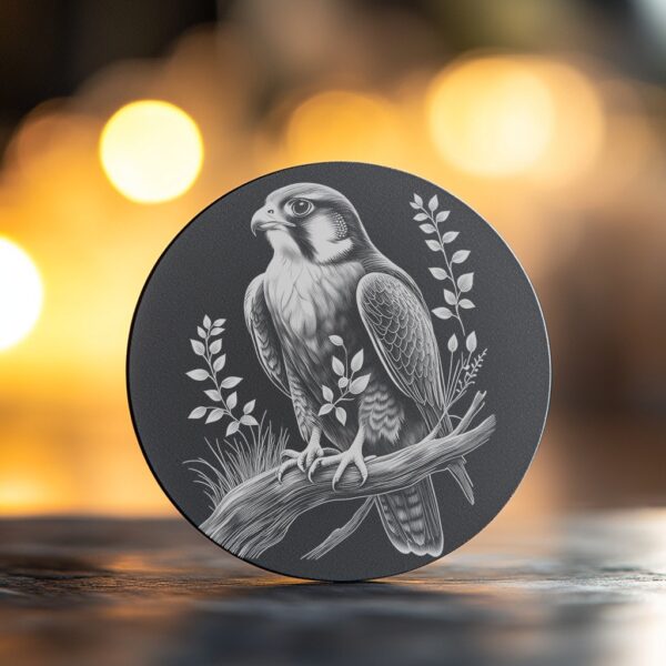 Bird on Branch Laser Engraving File for Slate