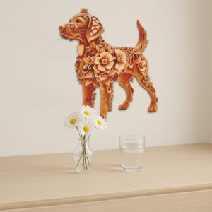Brittany Spaniel 3D Illusion Laser Engraving File, Dog