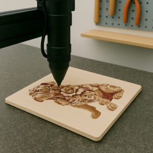 Bulldog 3D Illusion Laser Engraving File, Light Art