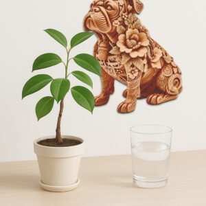 Bulldog 3D Illusion Laser Engraving File, Light Art