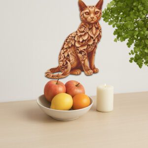 Burmese Cat 3D Illusion Laser Engraving Art Template